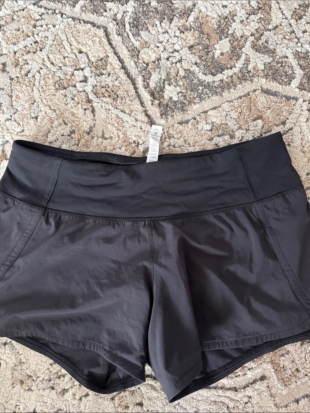 lululemon athletica Black Performance Athletic Shorts